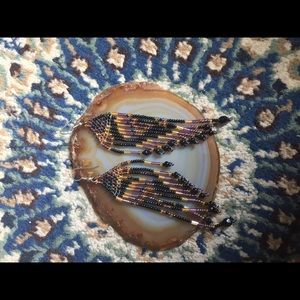 Boho beaded earrings ☮️
